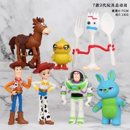 7pcs toy story action - story,