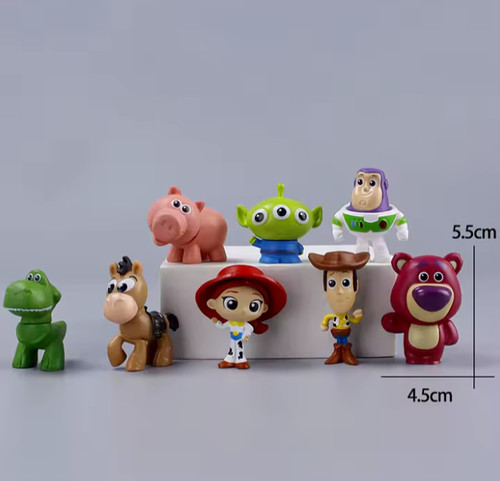 Toy story figures 8pc - story,